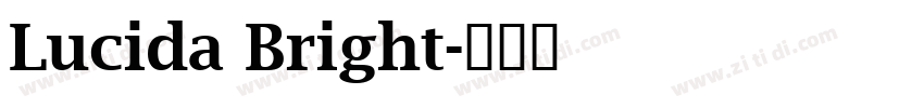 Lucida Bright字体转换